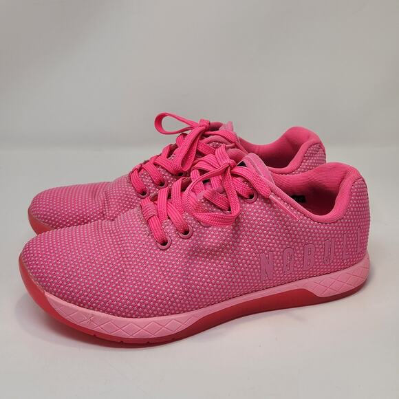 Nobull Women Outwork Neon Pink Training Shoes Size 7 Gym Workout Sneakers - Picture 6 of 10